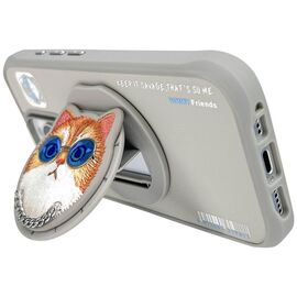Nimmy Glasses Cool Cat MagSafe Case for iPhone 16 Pro Max - Gray