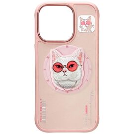 Nimmy Glasses Cool Cat MagSafe Case for iPhone 16 Pro - Pink