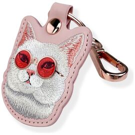 Nimmy Glasses Cool Cat Tracker Case - Pink