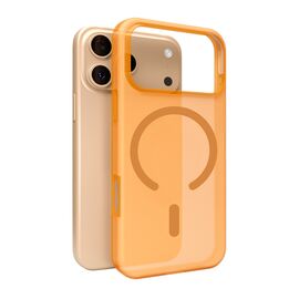 Puro Daylight Magsafe Compatible Silicone Case for iPhone 17 Pro - Translucent Orange - Apple Cases - Cases - Techbox