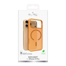 Puro Daylight Magsafe Compatible Silicone Case for iPhone 17 Pro - Translucent Orange - Apple Cases - Cases - Techbox