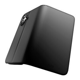 Puro Wallet Stand case for iPhone 17 made of eco-leather, with a flap, wallet and stand function - black - Apple Cases - Cases - Techbox