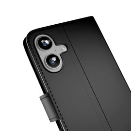 Puro Wallet Stand case for iPhone 17 made of eco-leather, with a flap, wallet and stand function - black - Apple Cases - Cases - Techbox