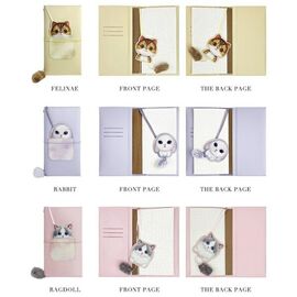 Nimmy Big Eyed Pet 2.0 Cat 2-in-1 Notebook + Pen Set - Beige |  Techbox