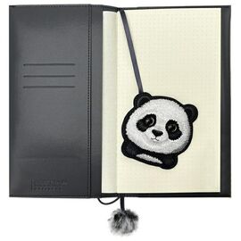 Nimmy Big Eyed Pet 2.0 Panda 2-in-1 Notebook + Pen Set - Black |  Techbox