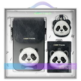 Nimmy Big Eyed Pet 2.0 Panda 3-in-1 Phone Bag + Wallet + Tracker Case - Black | Techbox