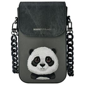 Nimmy Big Eyed Pet 2.0 Panda 3-in-1 Phone Bag + Wallet + Tracker Case - Black - Uncategorized Cases (2) - Cases - Techbox