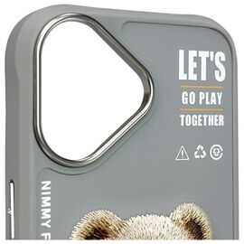 Nimmy Cool&amp;Cute 2.0 Bear Case for iPhone 16 - Gray | Techbox