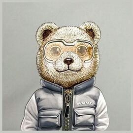 Nimmy Crossbody Cool&amp;Cute 2.0 Bear Shoulder Bag - Gray