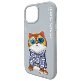 Nimmy Glasses Cool Cat iPhone 15 Case - Gray - Uncategorized Cases (2) - Cases - Techbox