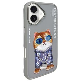 Nimmy Glasses Cool Cat iPhone 16 Case - Gray - Uncategorized Cases (2) - Cases - Techbox