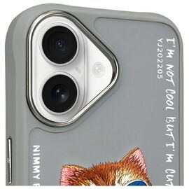 Nimmy Glasses Cool Cat iPhone 16 Case - Gray - Uncategorized Cases (2) - Cases - Techbox