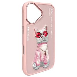 Nimmy Glasses Cool Cat iPhone 16 Case - Pink - Uncategorized Cases (2) - Cases - Techbox