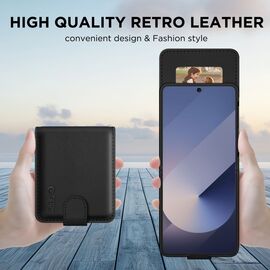 Tech-Protect Wallet Case for Samsung Galaxy Z Flip 7 - Black - Uncategorized Cases (2) - Cases - Techbox