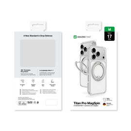 AmazingThing Titan Pro MagSpin Case for iPhone 17 Pro Compatible with MagSafe - Gray | Techbox