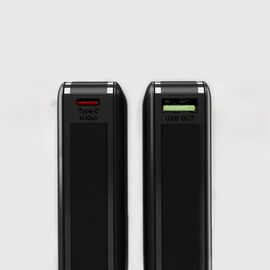 Powerbank SBS 20000mAh 65W PD AFC USB-C USB-A for laptop, tablet, smartphone - black | Techbox