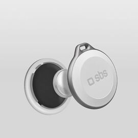 SBS Track My Circle Waterproof IP65 Locator Compatible with Apple Find My - White | Techbox