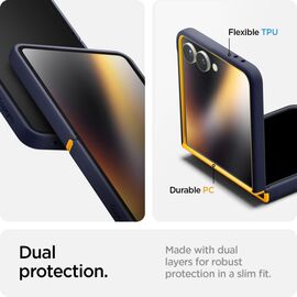 Nano Pop Mag MagSafe Case for Samsung Galaxy Z Flip 7 - Navy Blue and Yellow - Uncategorized Cases (2) - Cases - Techbox