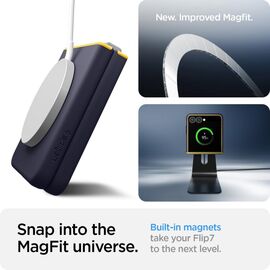 Nano Pop Mag MagSafe Case for Samsung Galaxy Z Flip 7 - Navy Blue and Yellow - Uncategorized Cases (2) - Cases - Techbox