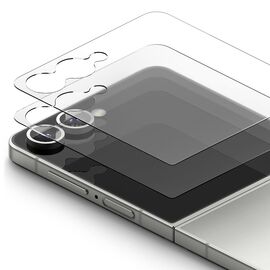 Ringke Cover Display Easy Slide Tempered Glass 2-pack for Samsung Galaxy Z Flip 7 - Transparent | Techbox