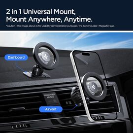 Spigen MFT13 MagSafe Car Holder for Cockpit or Air Vent - Black