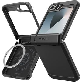 Spigen Tough Armor Pro Mag MagSafe Case for Samsung Galaxy Z Flip 6 / 7 FE - Black - Uncategorized Cases (2) - Cases - Techbox