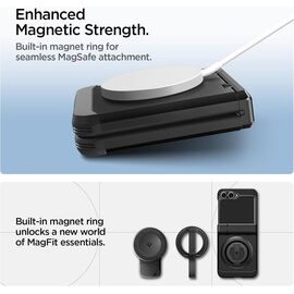 Spigen Tough Armor Pro Mag MagSafe Case for Samsung Galaxy Z Flip 6 / 7 FE - Black - Uncategorized Cases (2) - Cases - Techbox