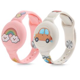 Tech-Protect Smooth 2-pack Case for Apple AirTag 1/2 for Kids - Multicolor | Techbox