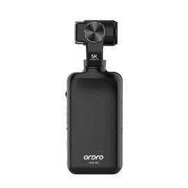 Ordro Pocket M5 3-Axis Gimbal Camera, 5K, for Vlogging and YouTube – Black | Techbox