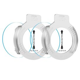Tech-Protect Easy Set+ 2-pack tempered glass for Huawei Watch GT 5 41 mm - transparent | Techbox