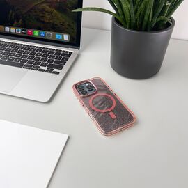 Glitter Case MagSafe Compatible for iPhone 17 Pro Max - Pink - Apple Cases - Cases - Techbox