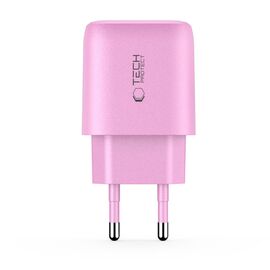 Tech-Protect NCA20 PD 20W QC3.0 USB-A / USB-C Wall Charger - Pink