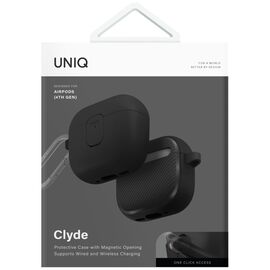 Uniq Clyde Lock Case for AirPods 4 - Black | Techbox