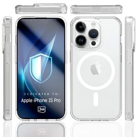3mk Armor MagCase for iPhone 15 Pro - Transparent