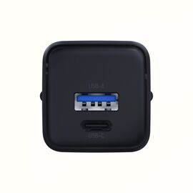 3mk Hyper GaN Charger 20W QC4+ PD PPS USB-C USB-A Wall Charger - Black