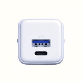 3mk Hyper GaN Charger 20W QC4+ PD PPS USB-C USB-A Wall Charger - White