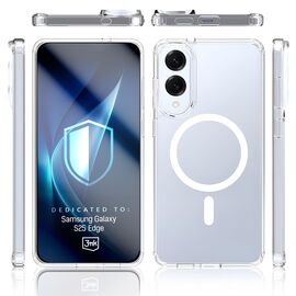 3mk Armor MagCase for Samsung Galaxy S25 Edge - Transparent