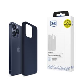 3mk Silicone Case for iPhone 15 Pro Max - Navy Blue - Uncategorized Cases (2) - Cases - Techbox