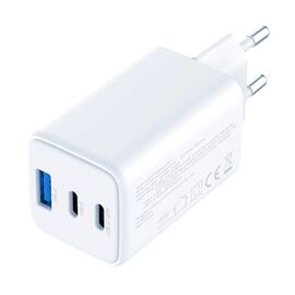 USB-C USB-A 3mk Hyper GaN PD Charger 65W™ - White