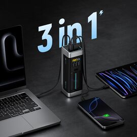Powerbank Cuktech CUK00P23GLBK 210W 25000mAh Power Bank 2 x USB-C 1 x USB-A - Black - Travel Chargers - Smartphone Chargers - Techbox