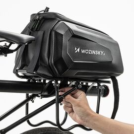 Wozinsky WSR-01B Bicycle Pannier for Trunk 9l - Black - Bicycle - Sports & Fitness - Techbox