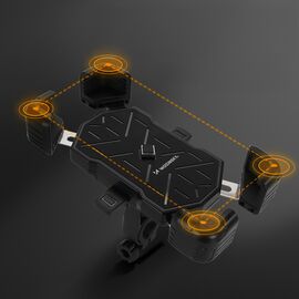 Wozinsky WUD-01B Handlebar Phone Holder for Bike - Black - Bicycle - Sports & Fitness - Techbox