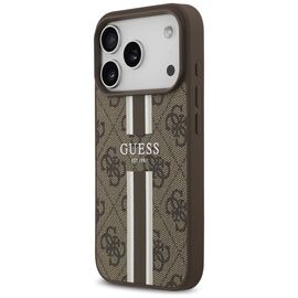 Guess 4G Printed Stripes MagSafe case for iPhone 17 Pro - brown - Uncategorized Cases (2) - Cases - Techbox
