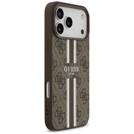 Guess 4G Printed Stripes MagSafe case for iPhone 17 Pro Max - brown - Uncategorized Cases (2) - Cases - Techbox