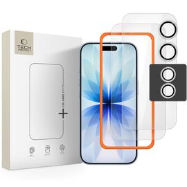 Tech-Protect Easy Set+ 3-pack tempered glass for iPhone 17 - transparent | Techbox