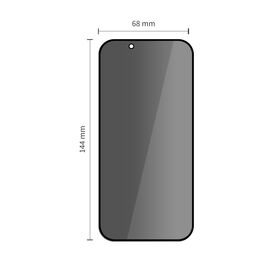 Tech-Protect Quick Set Spy+ Privacy Glass 2-pack for iPhone 13 / 13 Pro / 14 / 16e