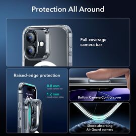 ESR Classic Hybrid MagSafe + Tempered Glass Set for iPhone 17 - Clear | Techbox