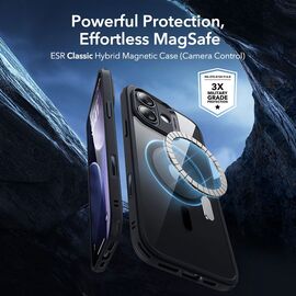ESR Classic Hybrid MagSafe + Tempered Glass Set for iPhone 17 - Clear Black | Techbox