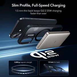 ESR Classic Hybrid MagSafe + Tempered Glass Set for iPhone 17 - Clear Black | Techbox