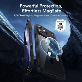 ESR Classic Hybrid MagSafe + Tempered Glass Set for iPhone 17 Pro - Clear Black | Techbox